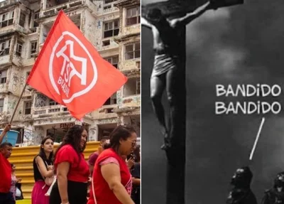 MTST tenta justificar foto em que comparou Jesus Cristo a bandido
