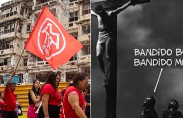MTST tenta justificar foto em que comparou Jesus Cristo a bandido