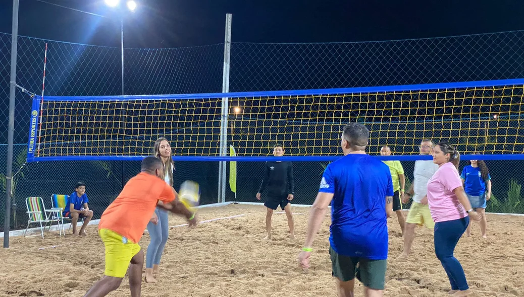 Prática esportiva na arena