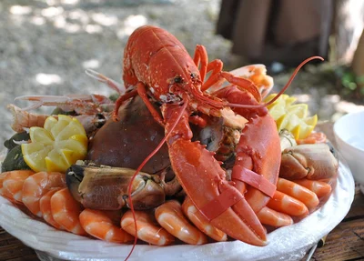Prato de frutos do mar