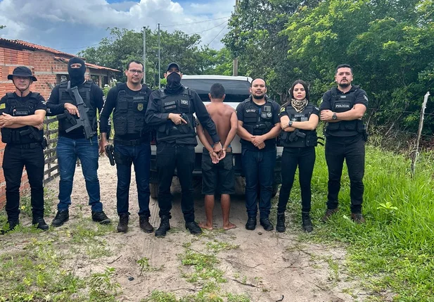 Preso pela equipe da Polícia Civil do Piauí