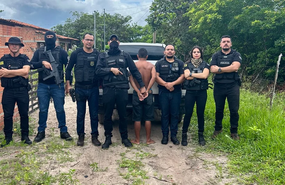 Preso pela equipe da Polícia Civil do Piauí