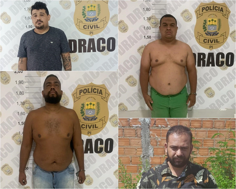 Presos na Operação Confractus