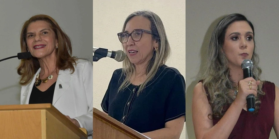Professoras Nadir Nogueira, Lívia Nery e Flávia Lorenne disputam a reitoria da UFPI