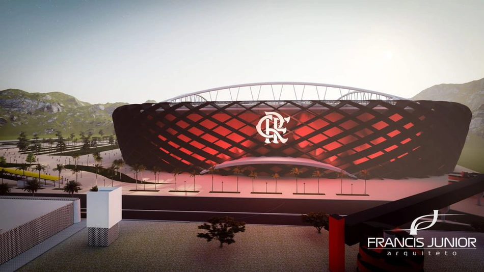 Projeto de estádio do Flamengo feito por arquiteto piauiense