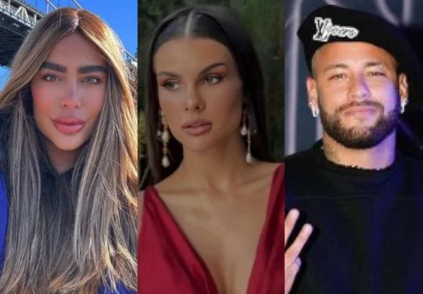 Rafaella Santos, Amanda Kimberlly e Neymar