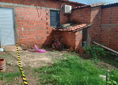Residência onde ocorreu o ataque do cão Pitbull