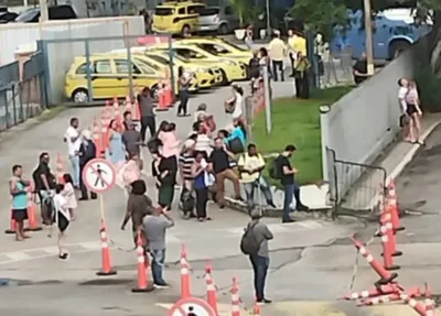 Tumulto na Rodoviária do Rio de Janeiro