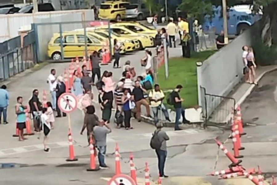Tumulto na Rodoviária do Rio de Janeiro