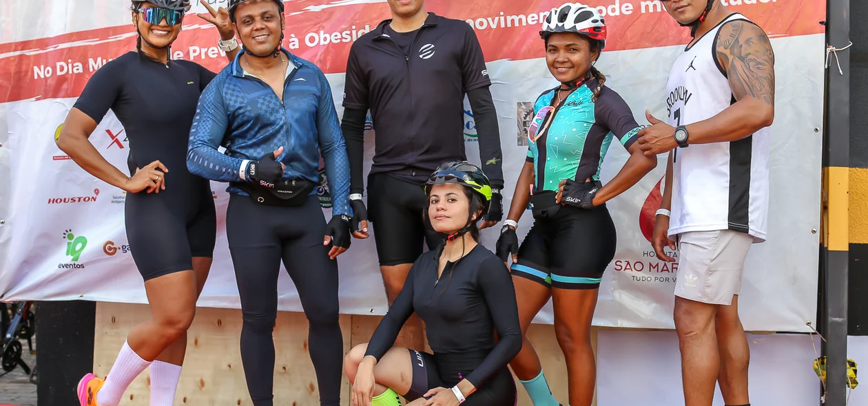 Vários ciclistas participaram do evento