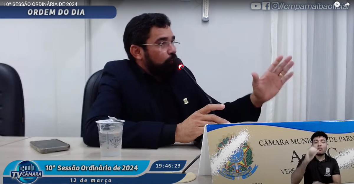 Vereador Assis Car pediu momento de fala para defender seu projeto