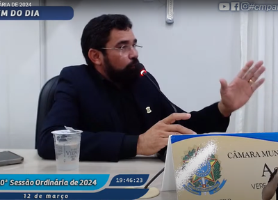 Vereador Assis Car pediu momento de fala para defender seu projeto