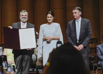 Vereador Rinaldi Digilio, Michelle e Jair Bolsonaro