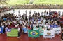 A solenidade de abertura das Olimpíadas das Escolas Particulares