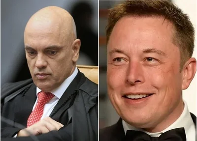 Alexandre Moraes e Elon Musk