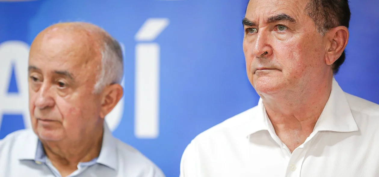 Antônio Reis, prefeito de Floriano, ao lado de Júlio César, presidente do PSD no Piauí