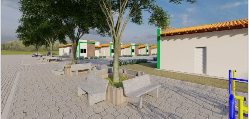 As casas serão destinadas para familias que moram ao longo do Rio Longá.