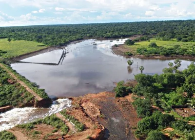 Barragem de Ingazeiras, localizada no município de Massapê do Piauí, sofreu um rompimento