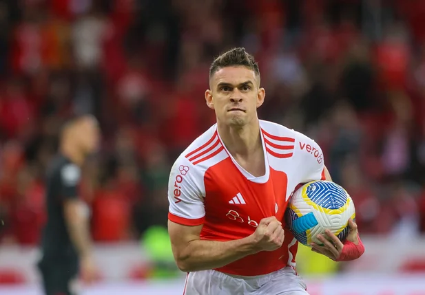 Borré marcou o seu primeiro gol com o Internacional