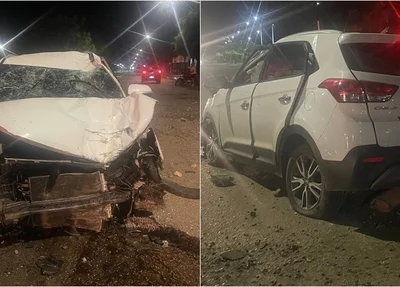 Câmera de segurança flagra grave acidente no bairro Piauí em Parnaíba