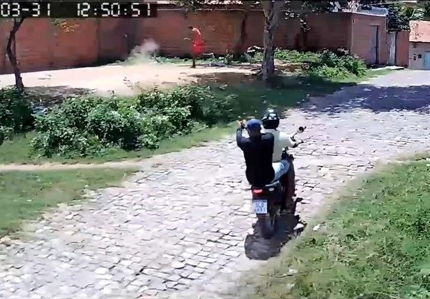 Câmera registrou homicídio na Vila São José, zona sul de Teresina