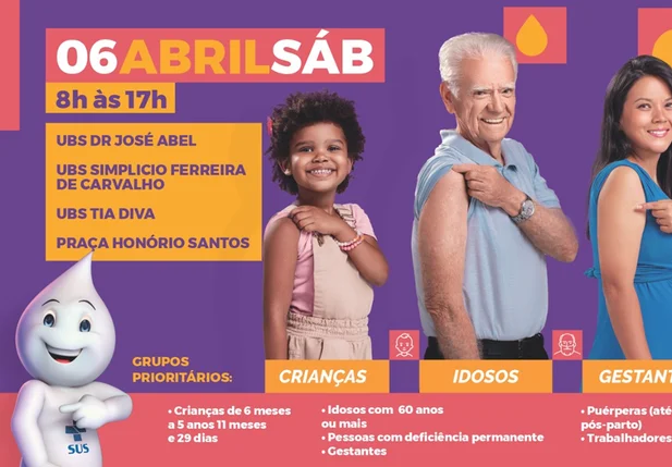 Campanha de vacinação contra a gripe ocorre neste sábado em São João do Piauí