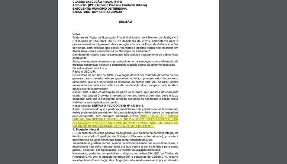 Decisão judicial
