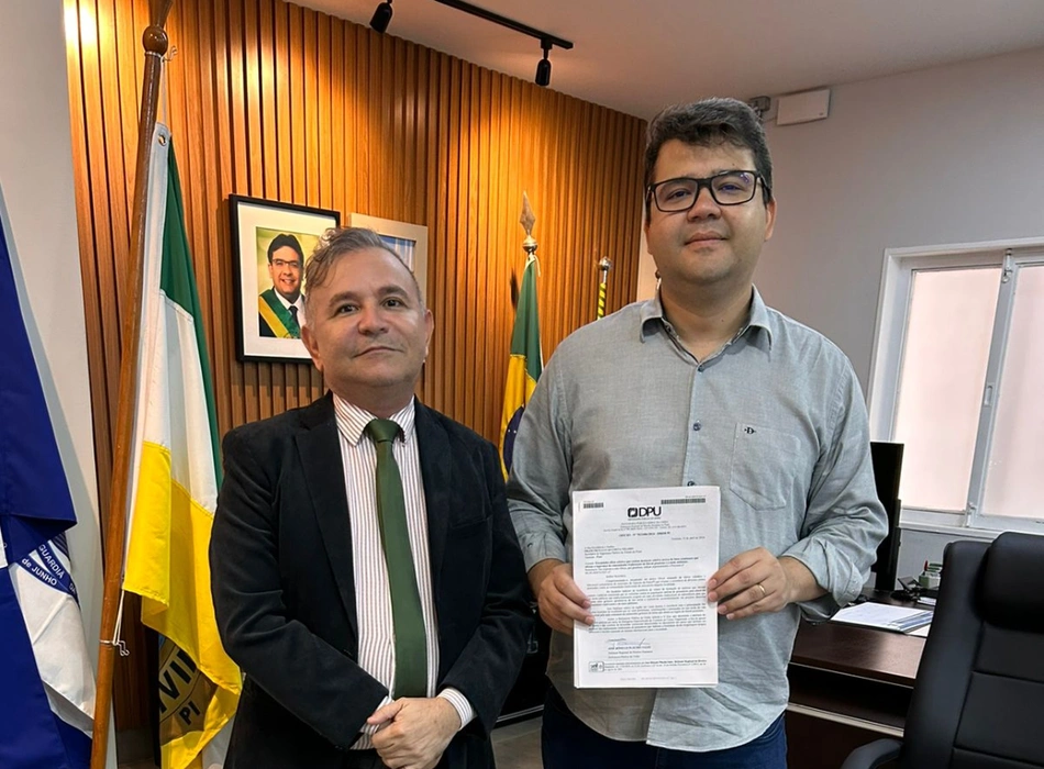 Defensor público da União, José Rômulo Plácido  e secretário de Segurança, Chico Lucas