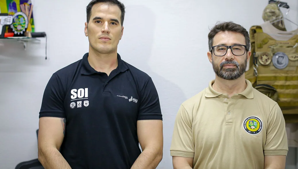 Delegado Matheus Zanatta e delegado Rony Silveira