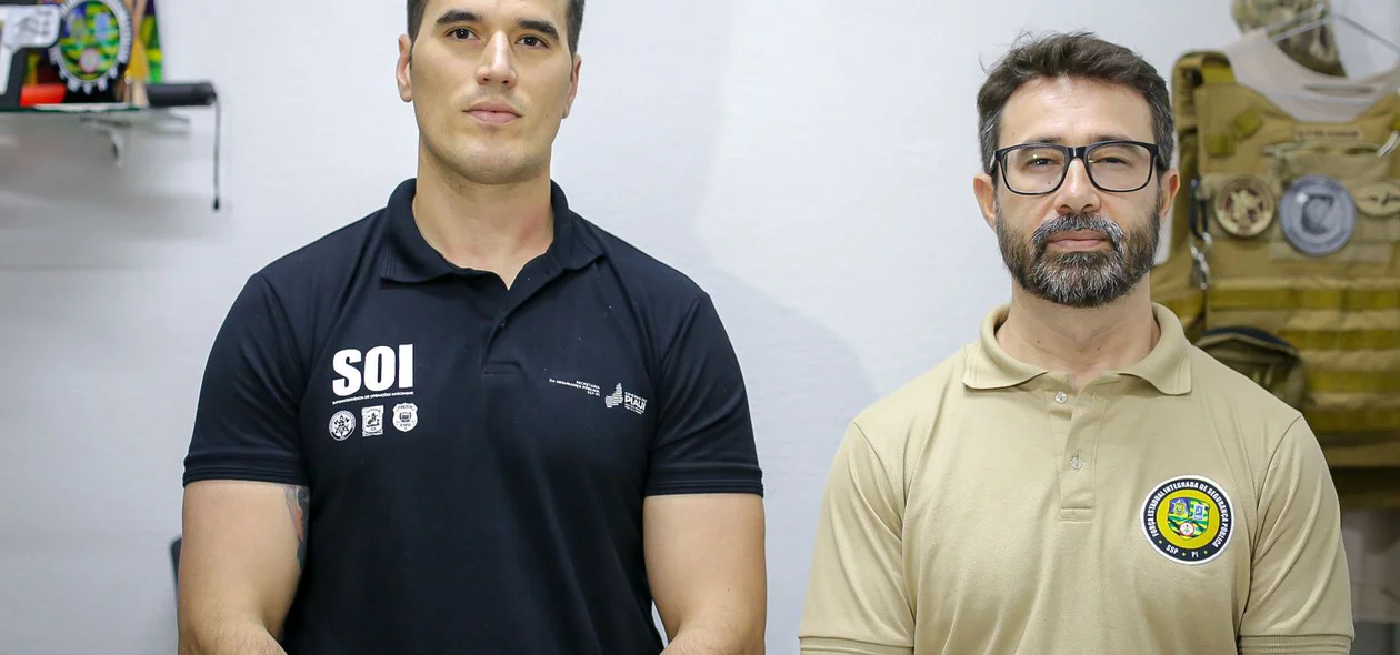 Delegado Matheus Zanatta e delegado Rony Silveira
