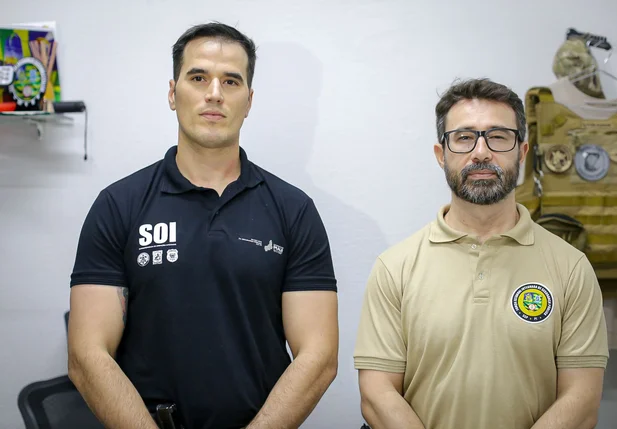 Delegado Matheus Zanatta e delegado Rony Silveira