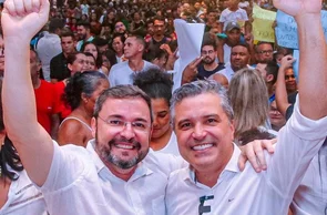 Deputado Dr. Vinicius Nascimento e Fábio Novo, pré-candidato a prefeito de Teresina