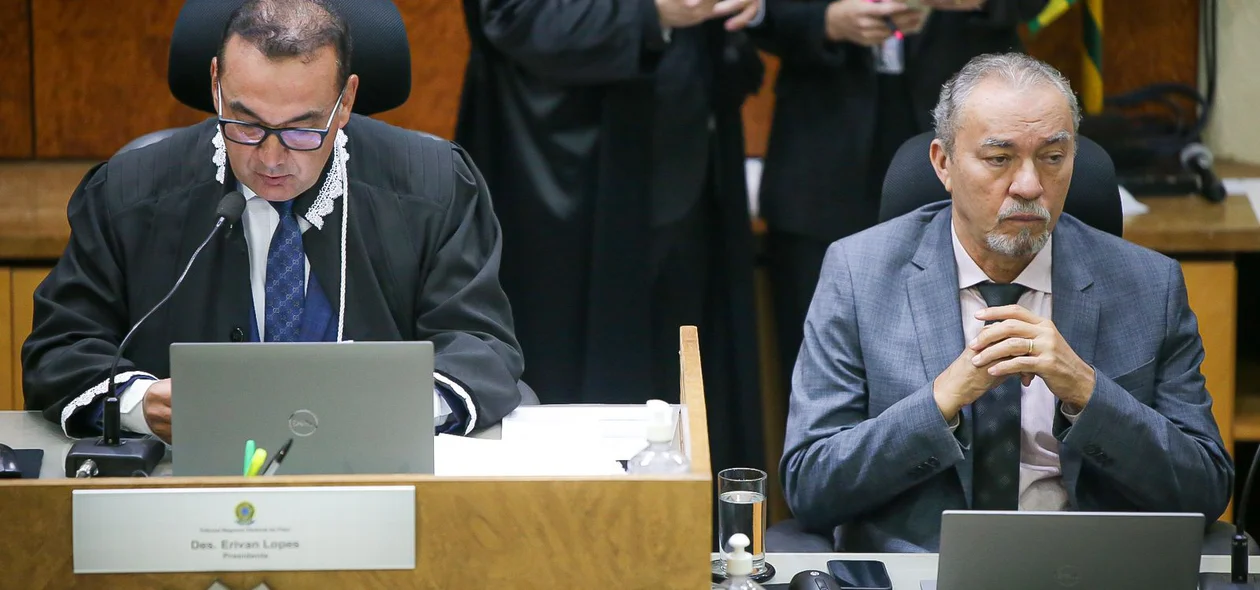Desembargadores Erivan Lopes e Manoel de Sousa Dourado