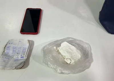 Droga apreendida na Rodoviária dos Pobres