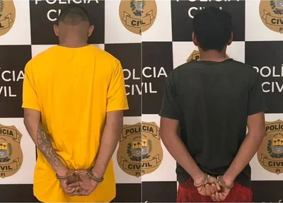 Dupla foi presa acusada de participar de assassinato em Luzilândia