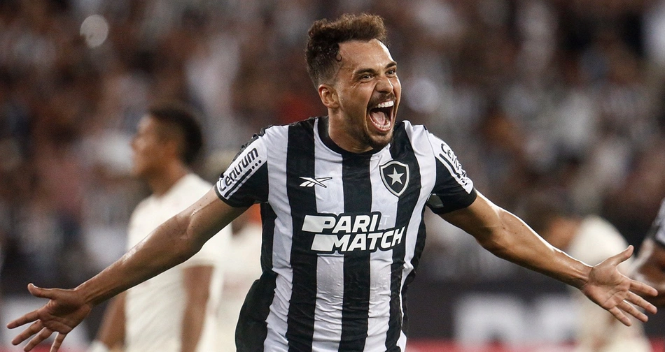 Eduardo anotou dois gols na vitória do Botafogo