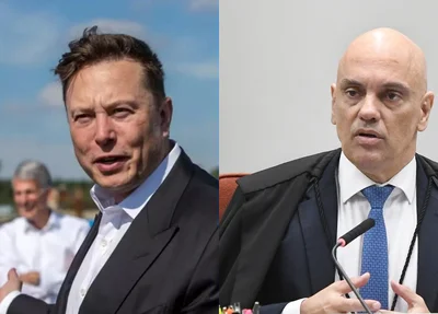 Elon Musk e Alexandre de Moraes