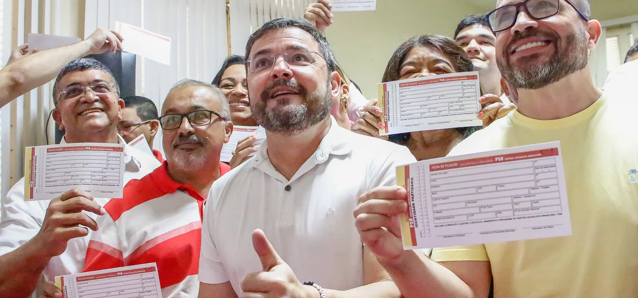 Fábio Novo participa de evento de filiação do PSB