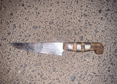 Faca utilizada no crime