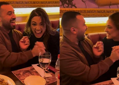 Gil do Vigor e Bia do Brás se encontraram nesse sábado (27)