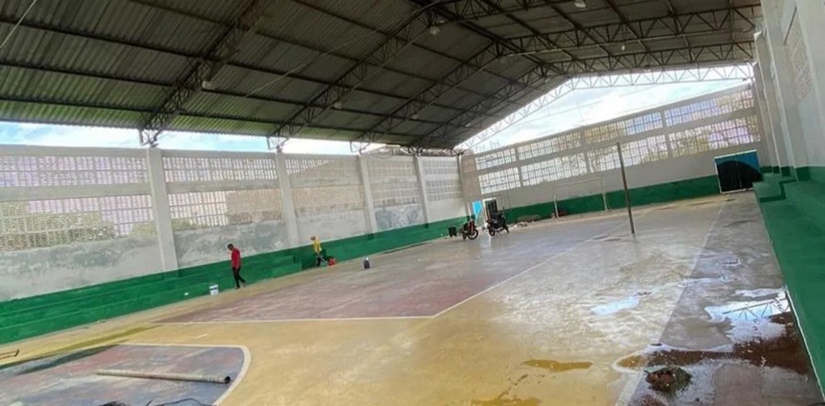 Ginásio em Esperantina passa por revitalização