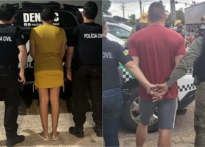 Homem e mulher presos em blitzen tinham mandado de prisão em aberto