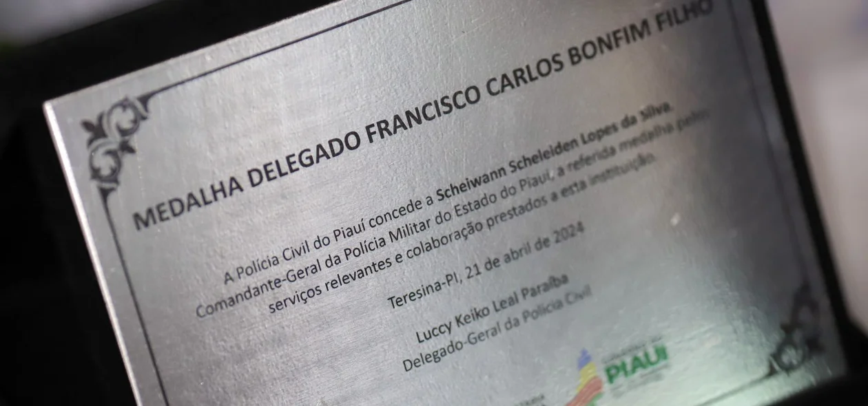 Homenagem ao Comandante da Polícia Militar do Piauí, Scheiwann Lopes