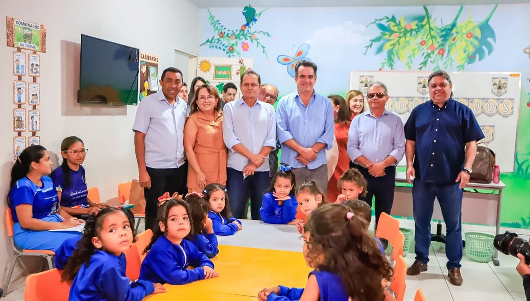 Houve a inauguração de várias novas salas de aula na Escola Dirceu Arcoverde na região do Mearim