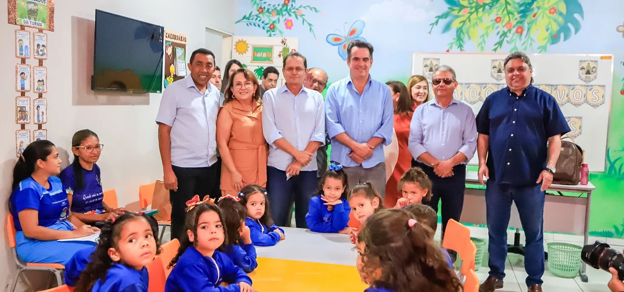 Houve a inauguração de várias novas salas de aula na Escola Dirceu Arcoverde na região do Mearim