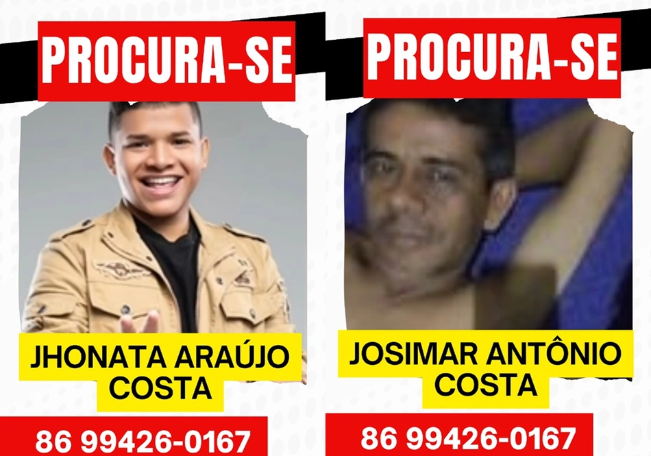 Josimar Antônio Costa e Jhonata Araújo Costa, acusados de matar um caminhoneiro em União