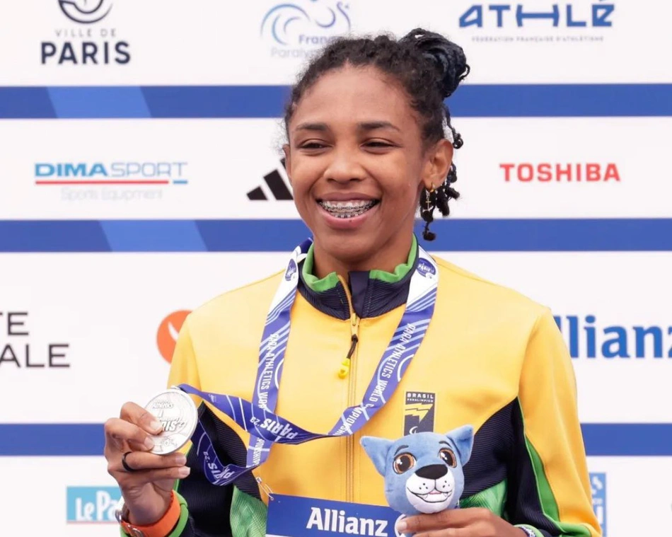 Keyla Barros em disputa do Mundial em 2023
