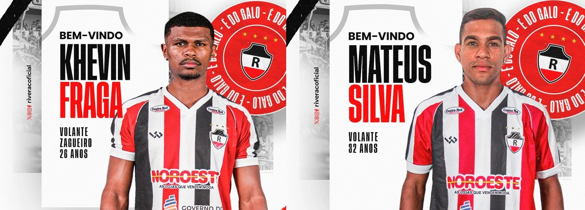 Khenvin Fraga e Mateus Silva, reforços do River para o Brasileirão Série D