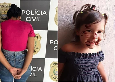 Maria Karolaine Nunes de Oliveira e a filha de 3 anos, Anna Kerolayne Gomes Nunes