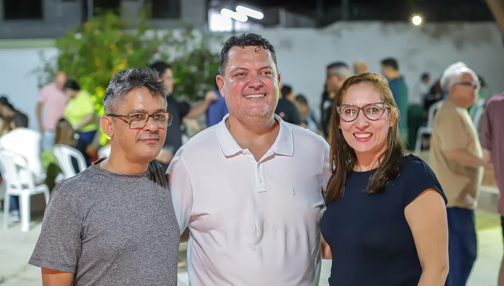 Marquinho Maia na inauguração de seu escritório